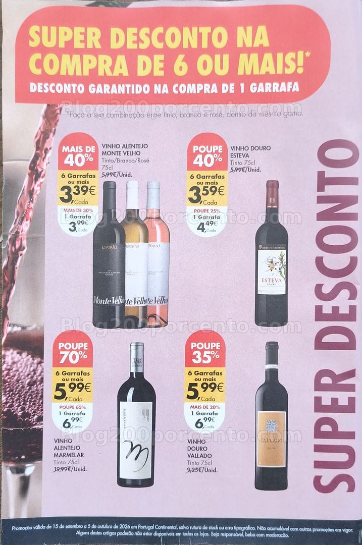 Antevisão Folheto PINGO DOCE Promoções de 15 setembro a 5 outubro